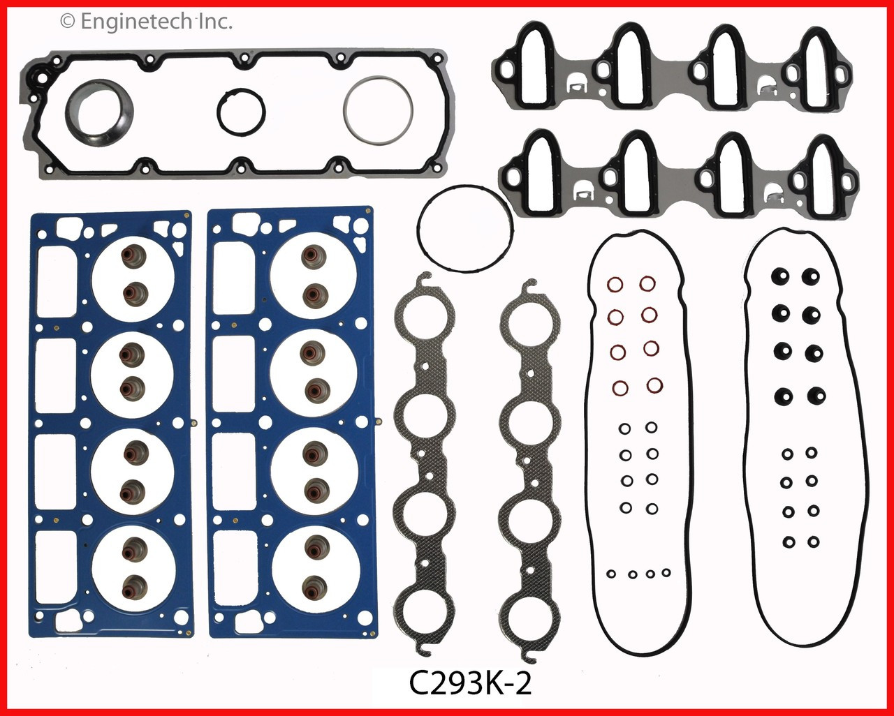 2009 Chevrolet Express 3500 4.8L Engine Gasket Set C293K-2 -6