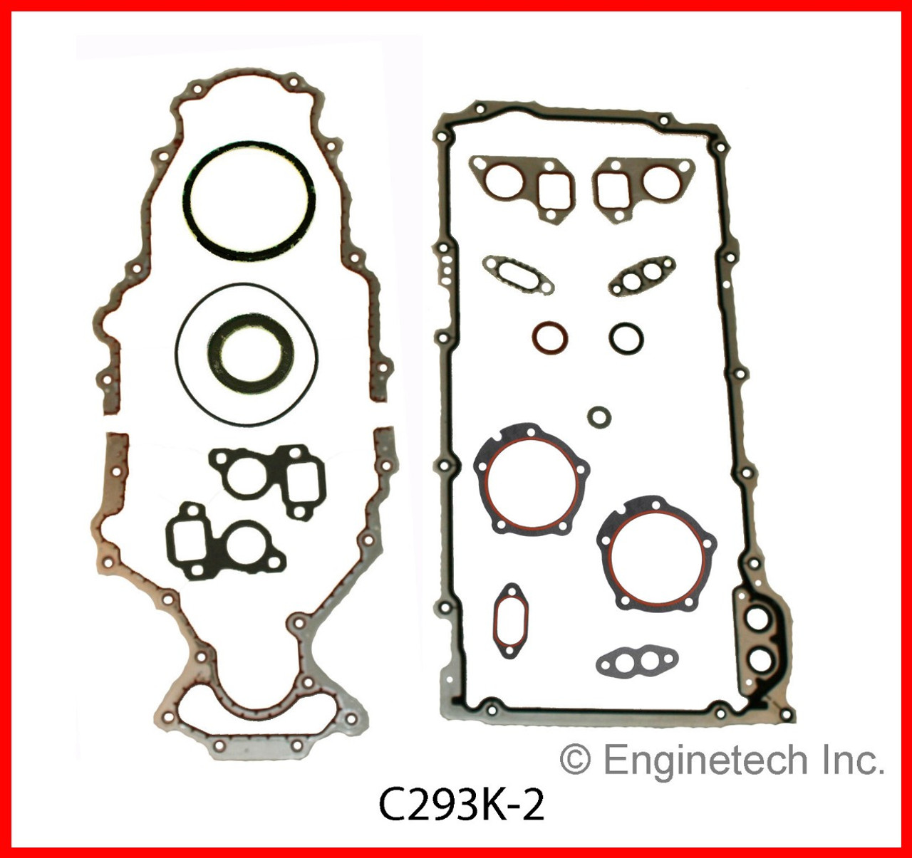 2010 Chevrolet Express 3500 4.8L Engine Gasket Set C293K-2 -15