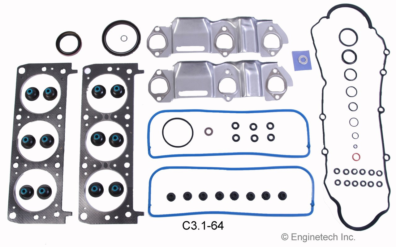 1994 Buick Regal 3.1L Engine Gasket Set C3.1-64 -12