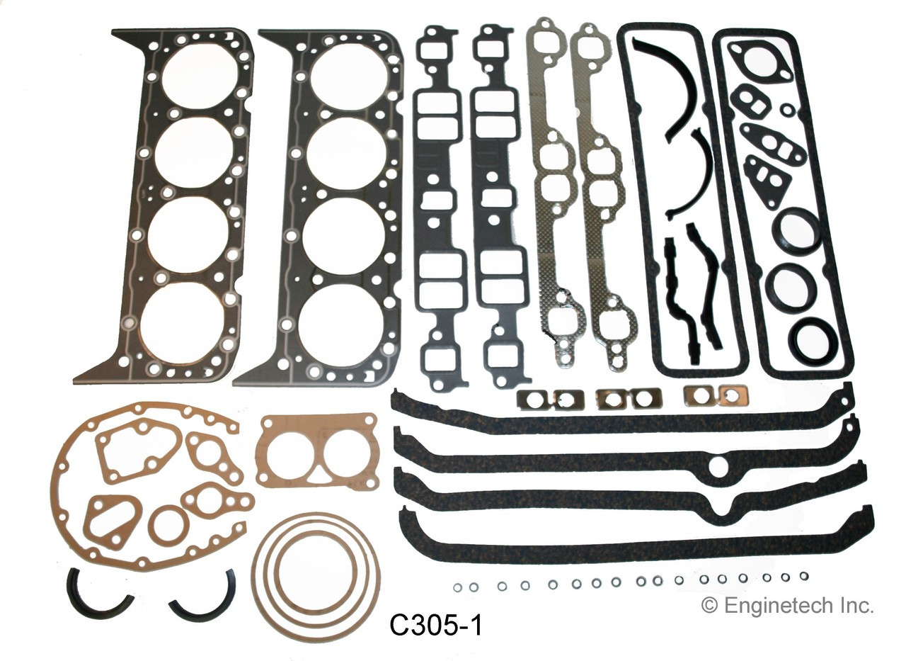 1985 Chevrolet K10 Suburban 5.0L Engine Gasket Set C305-1 -376