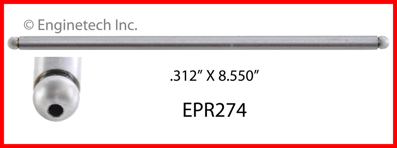 1986 Ford E-250 Econoline Club Wagon 7.5L Engine Push Rod EPR274 -245