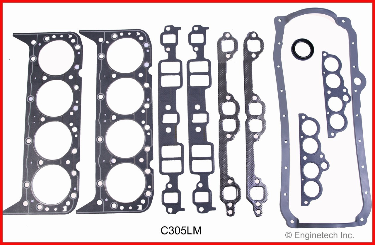 1985 Chevrolet G10 5.0L Engine Gasket Set C305LM -6