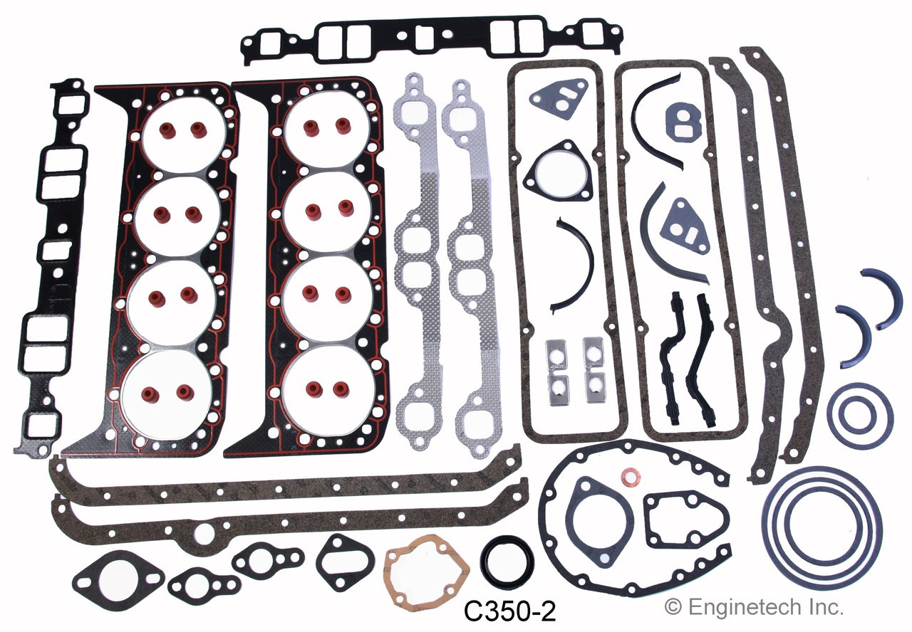 1985 Chevrolet C10 Suburban 5.7L Engine Gasket Set C350-2 -1306