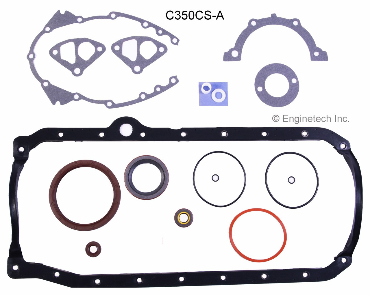 1992 Chevrolet Corvette 5.7L Engine Lower Gasket Set C350CS-A -3