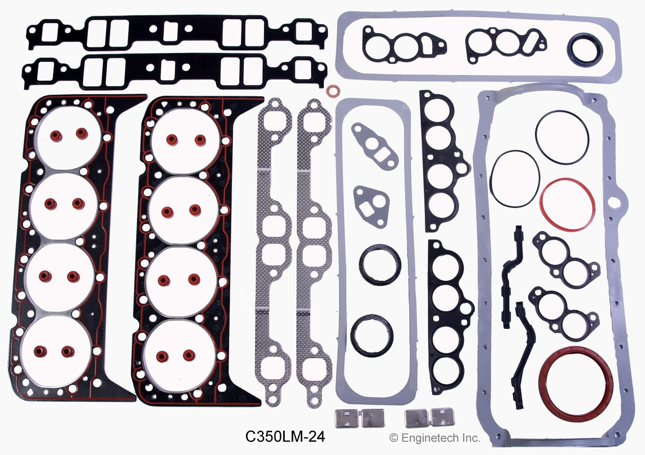 1986 Chevrolet C20 Suburban 5.7L Engine Gasket Set C350LM-24 -4