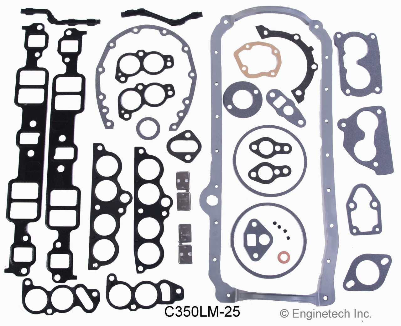 1987 Chevrolet R20 Suburban 5.7L Engine Gasket Set C350LM-25 -53