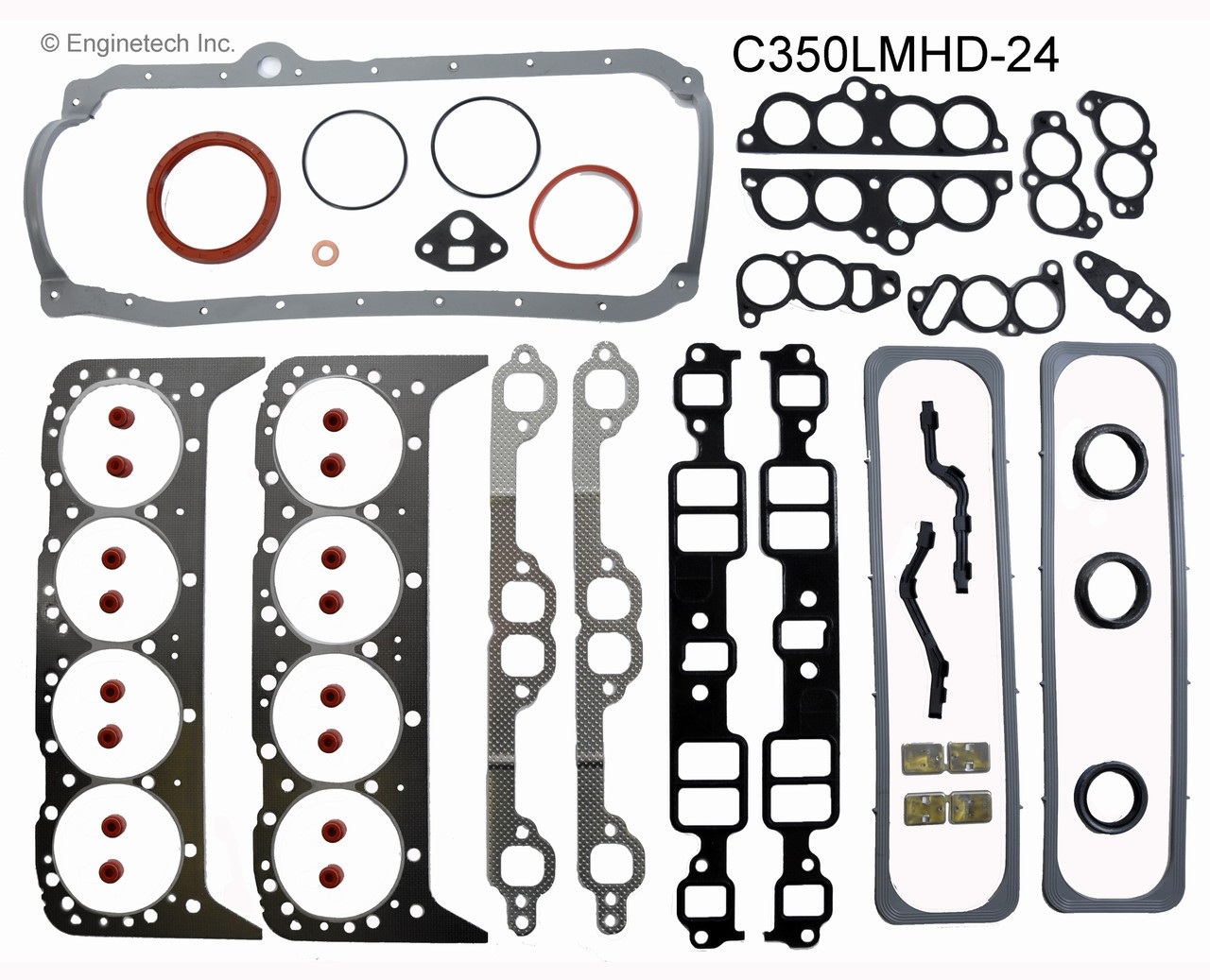 1986 Chevrolet C30 5.7L Engine Gasket Set C350LMHD-24 -5