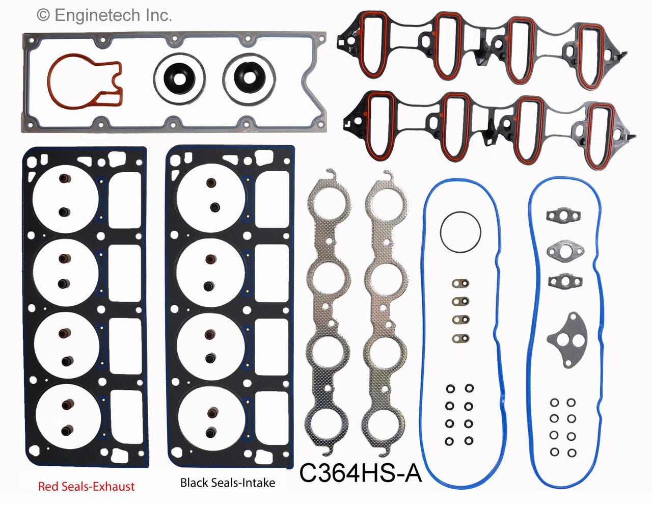 2000 Chevrolet Silverado 2500 6.0L Engine Cylinder Head Gasket Set C364HS-A -2