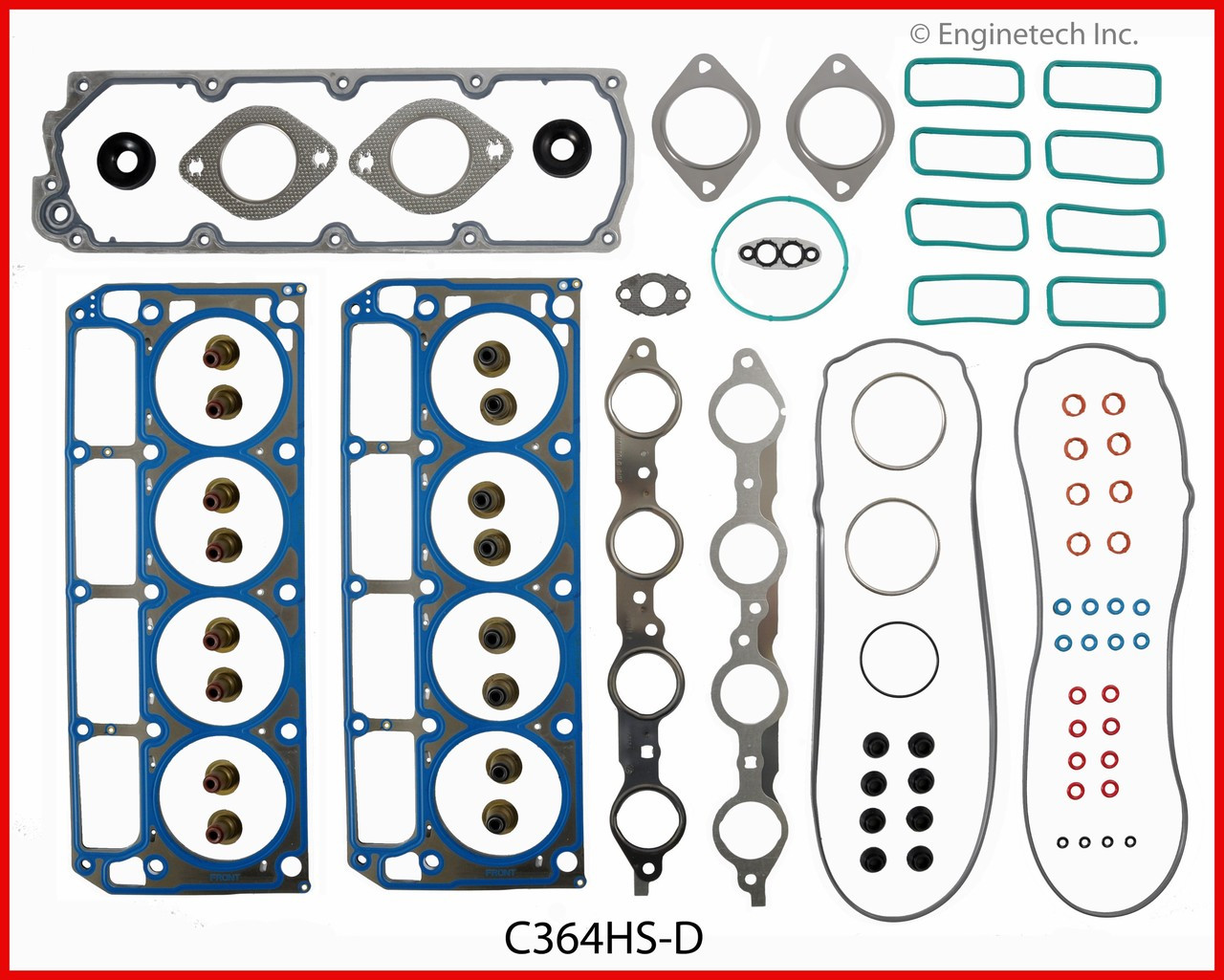 2005 Chevrolet Corvette 6.0L Engine Cylinder Head Gasket Set C364HS-D -1