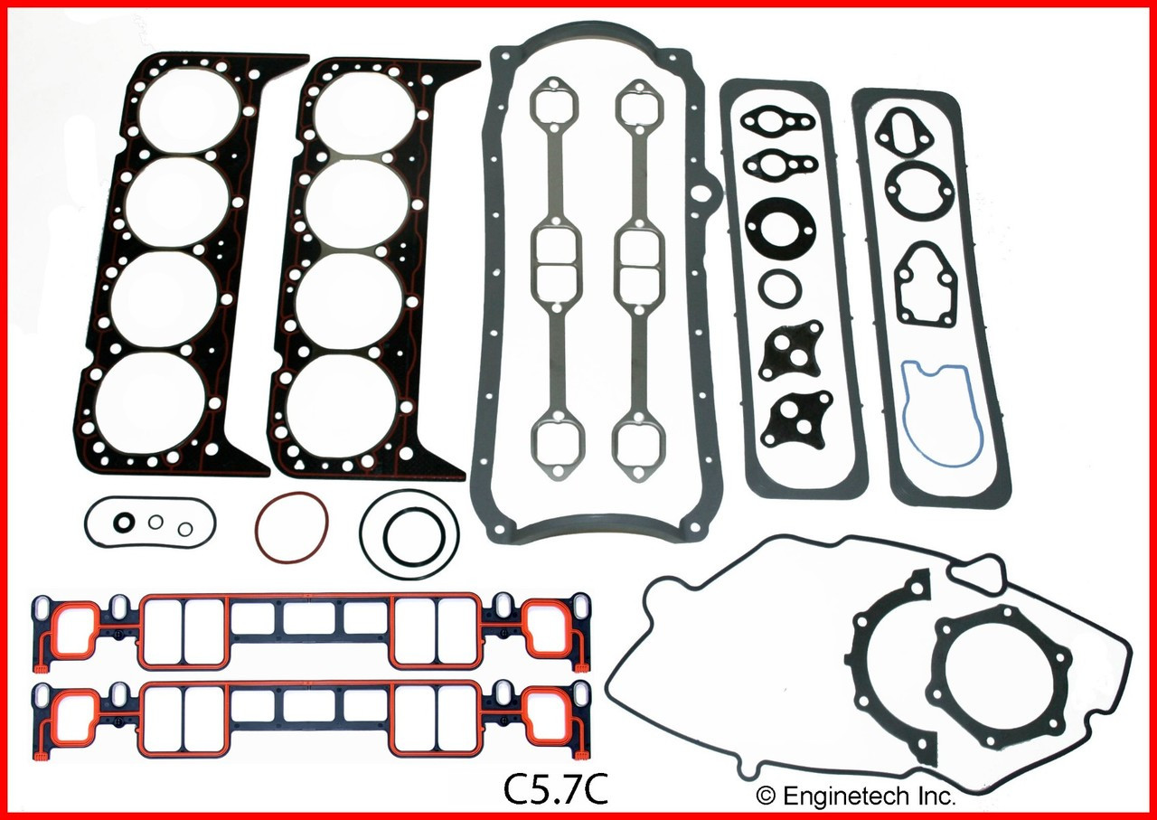 1996 Chevrolet C2500 Suburban 5.7L Engine Gasket Set C5.7C -5