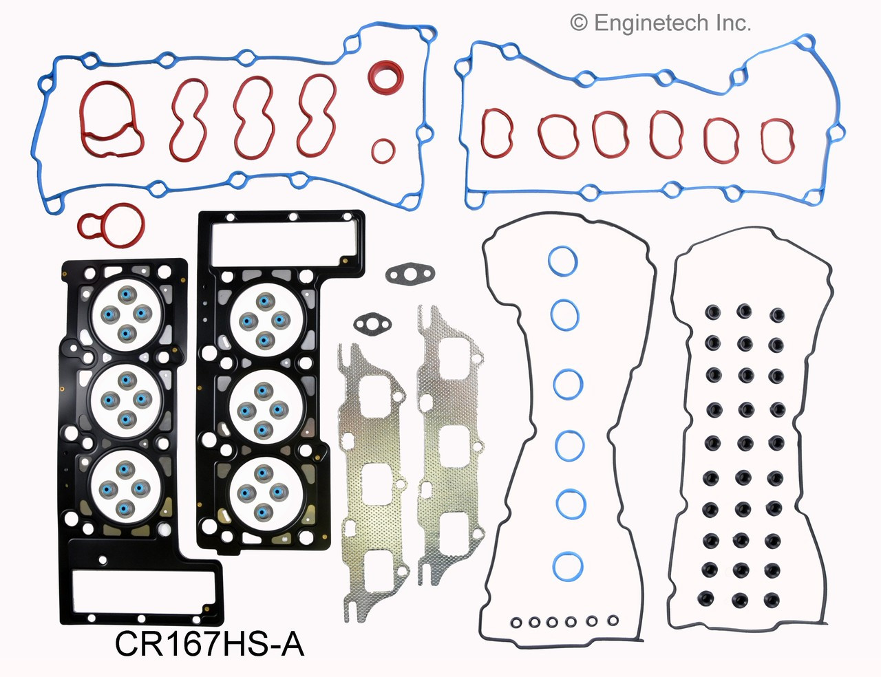 2002 Dodge Stratus 2.7L Engine Cylinder Head Gasket Set CR167HS-A -16