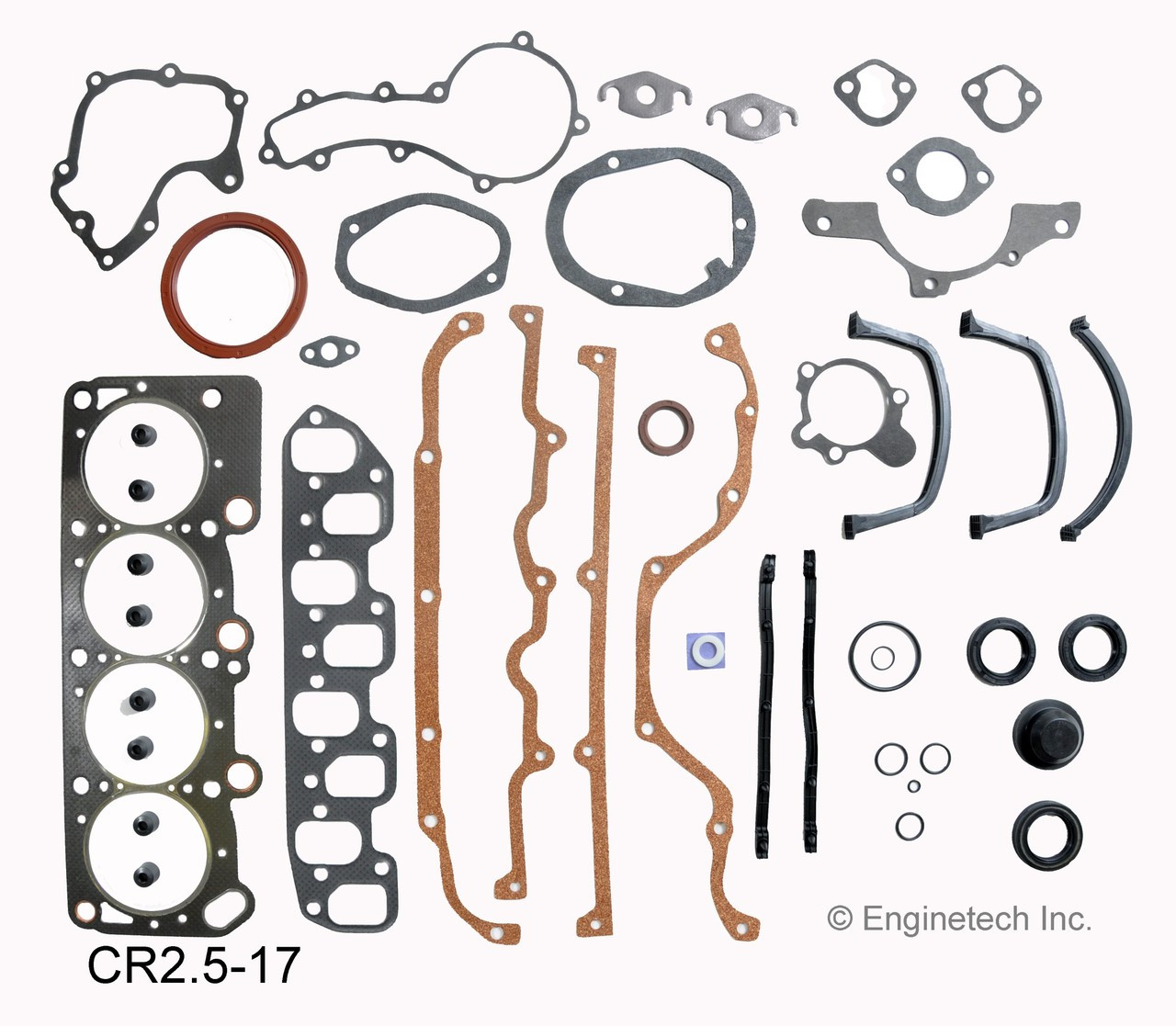 1986 Chrysler Laser 2.5L Engine Gasket Set CR2.5-17 -1