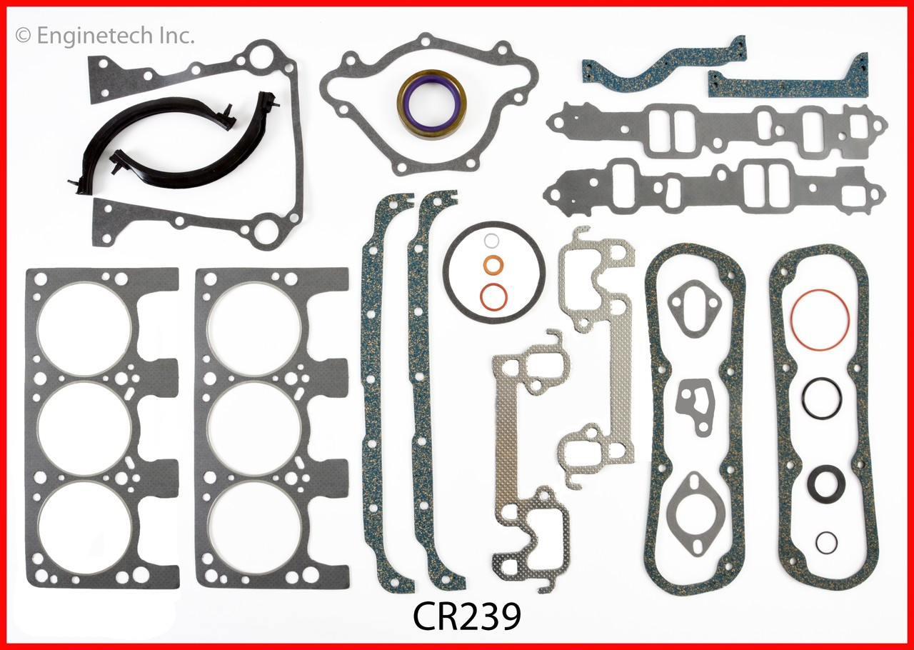 1990 Dodge W150 3.9L Engine Gasket Set CR239 -17