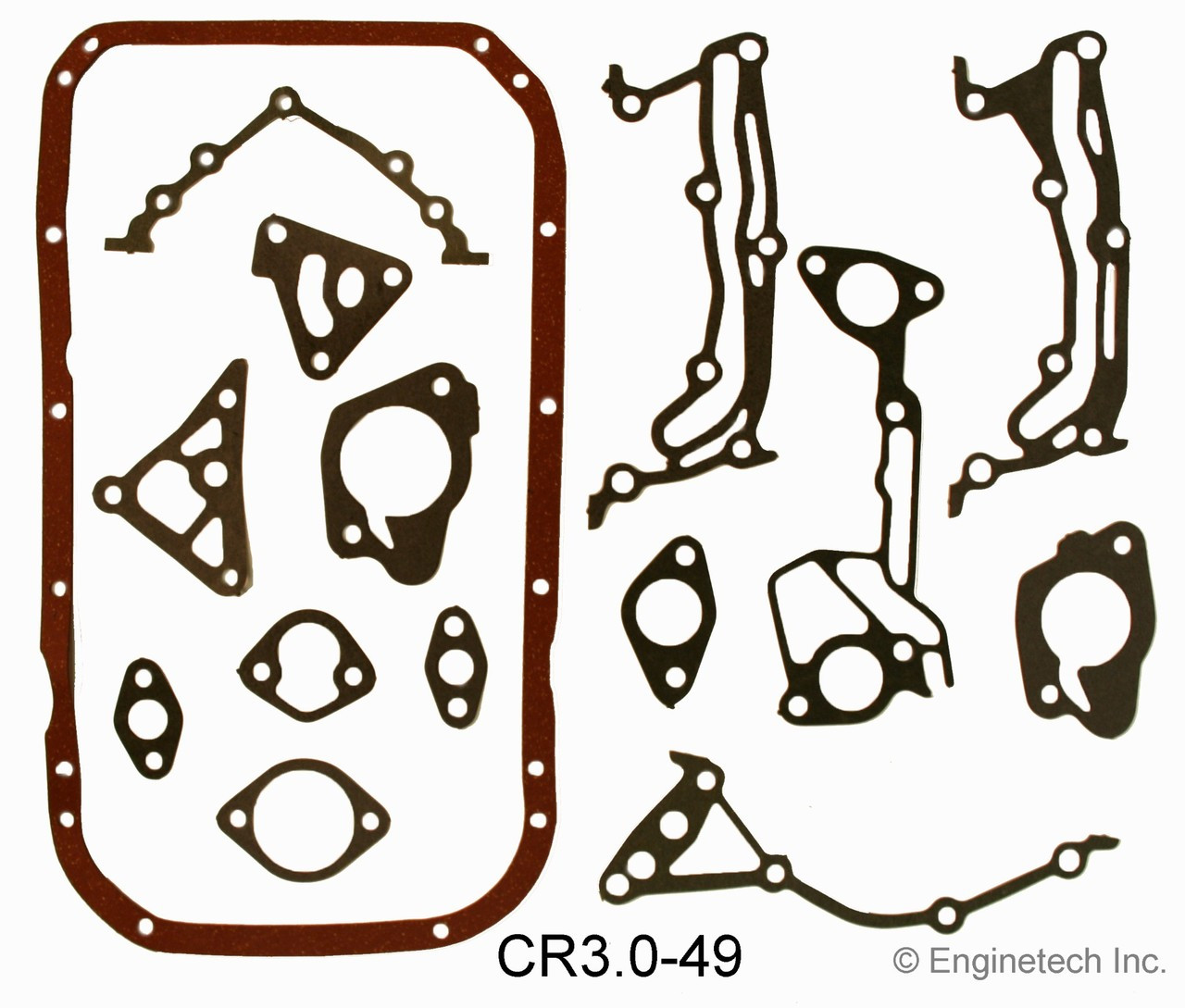 1987 Dodge Grand Caravan 3.0L Engine Gasket Set CR3.0-49 -2