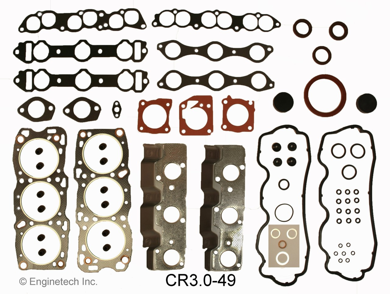 1988 Plymouth Voyager 3.0L Engine Gasket Set CR3.0-49 -13