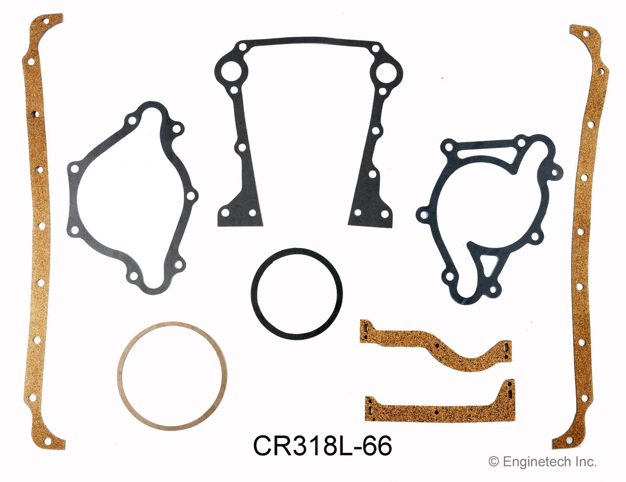 1990 Dodge Ramcharger 5.2L Engine Gasket Set CR318L-66 -6