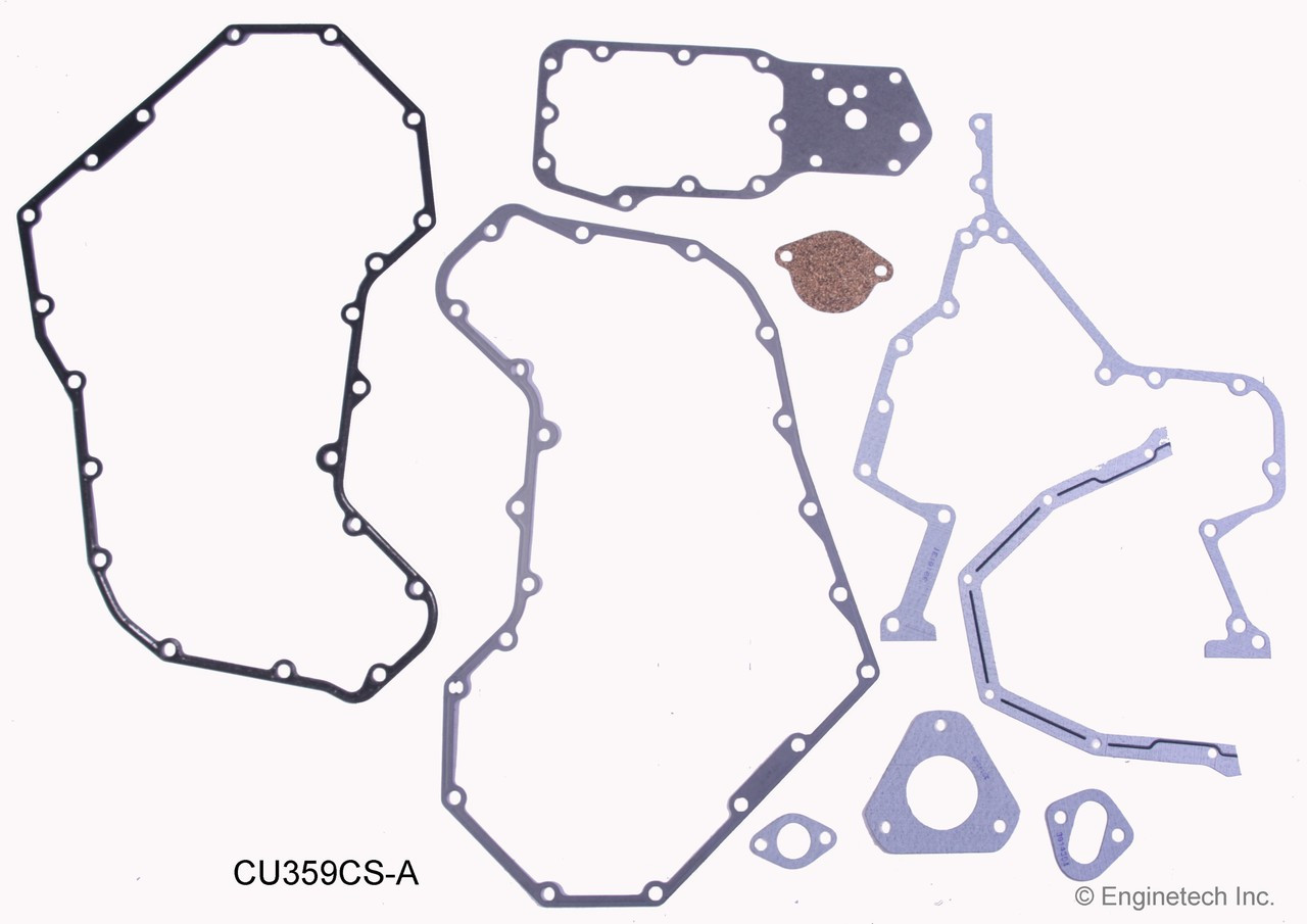 1993 Dodge W250 5.9L Engine Lower Gasket Set CU359CS-A -21