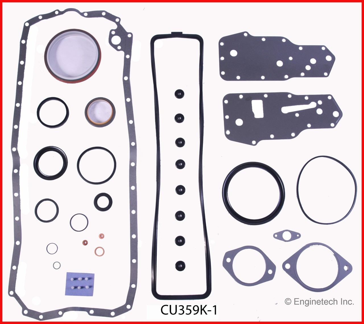 1992 Dodge D250 5.9L Engine Gasket Set CU359K-1 -16