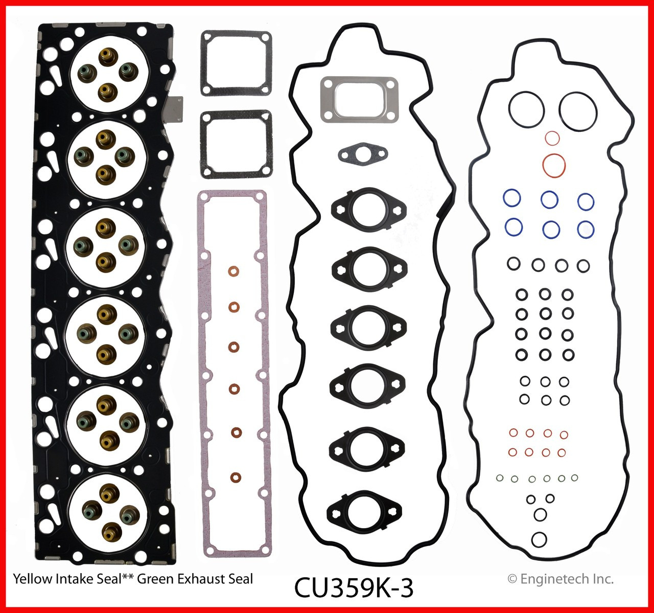 2003 Dodge Ram 2500 5.9L Engine Gasket Set CU359K-3 -2