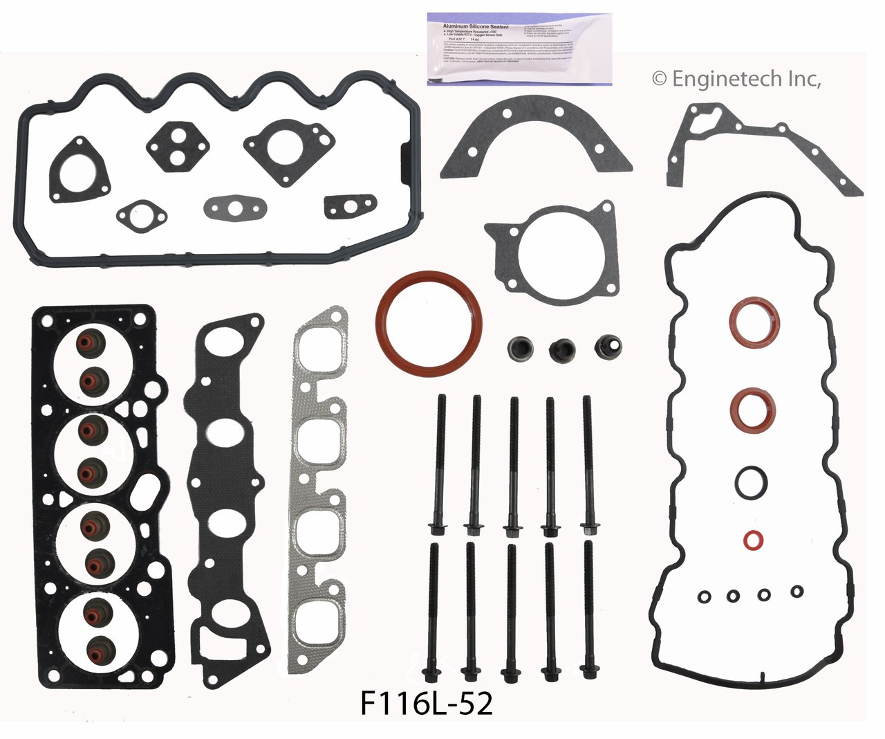 1992 Mercury Tracer 1.9L Engine Gasket Set F116L-52 -4