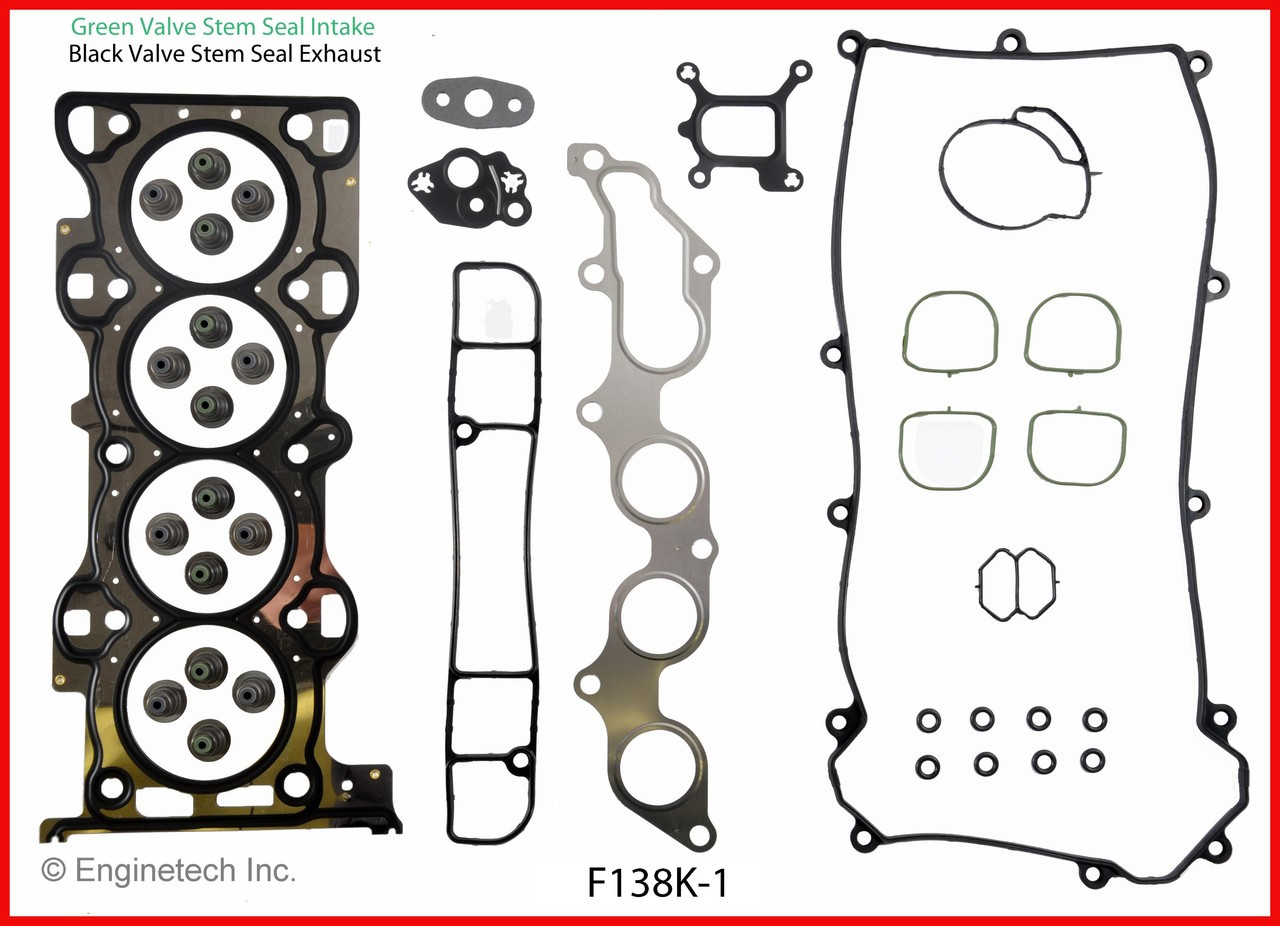 2001 Mazda B2300 2.3L Engine Gasket Set F138K-1 -2