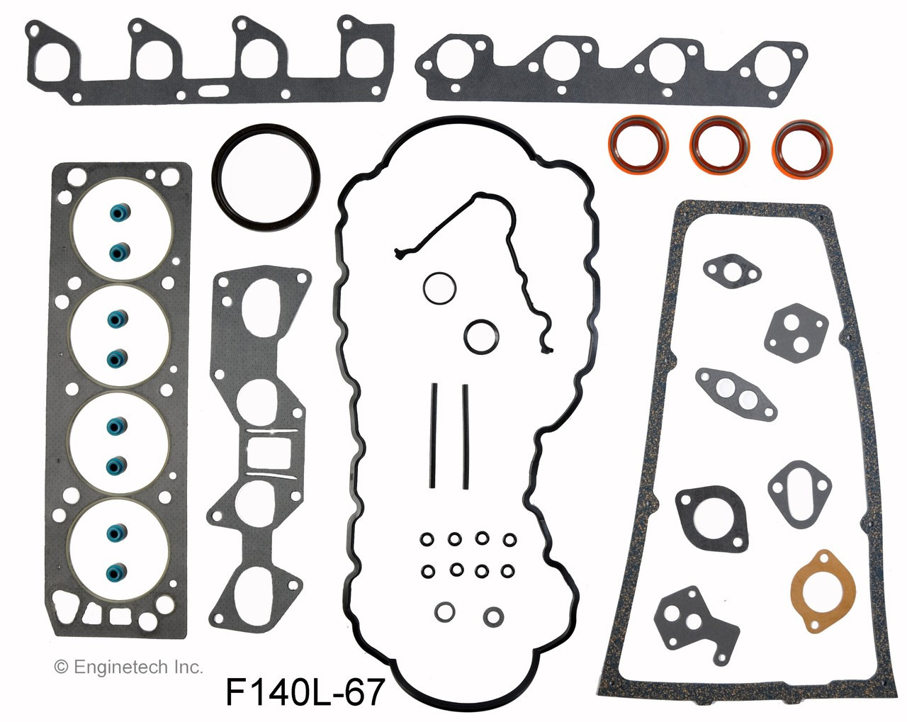 1987 Ford Aerostar 2.3L Engine Gasket Set F140L-67 -3