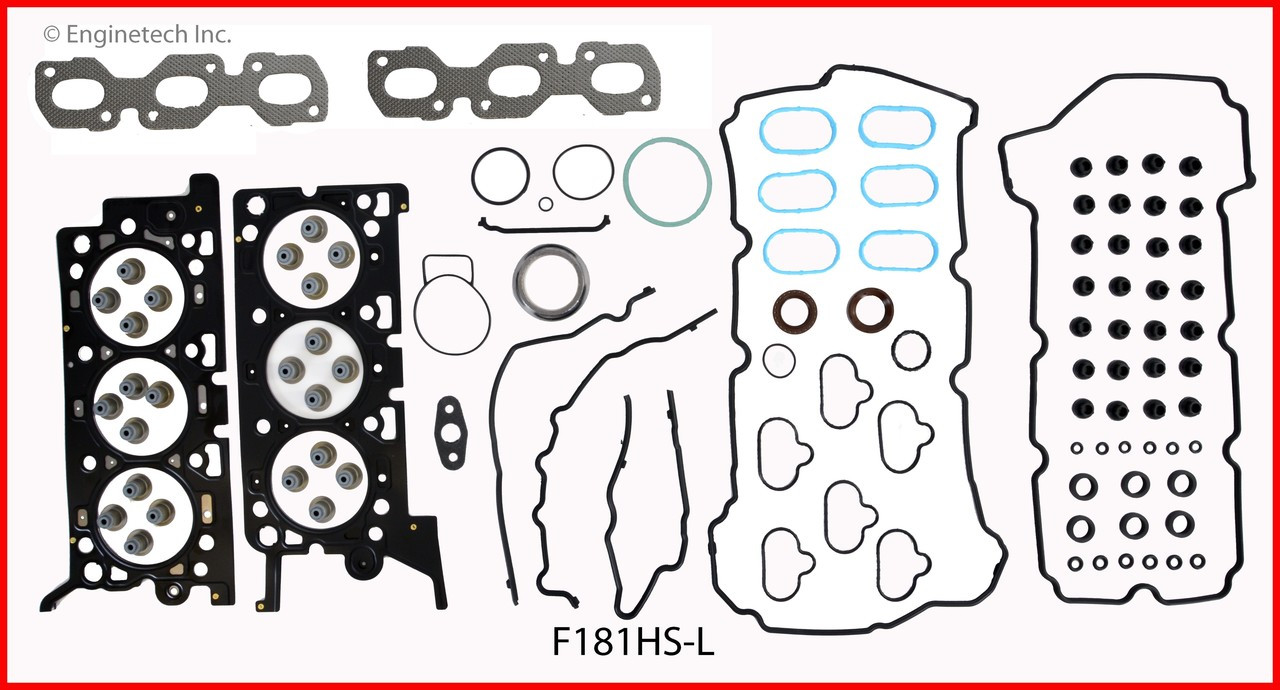 2009 Ford Fusion 3.0L Engine Cylinder Head Gasket Set F181HS-L -8