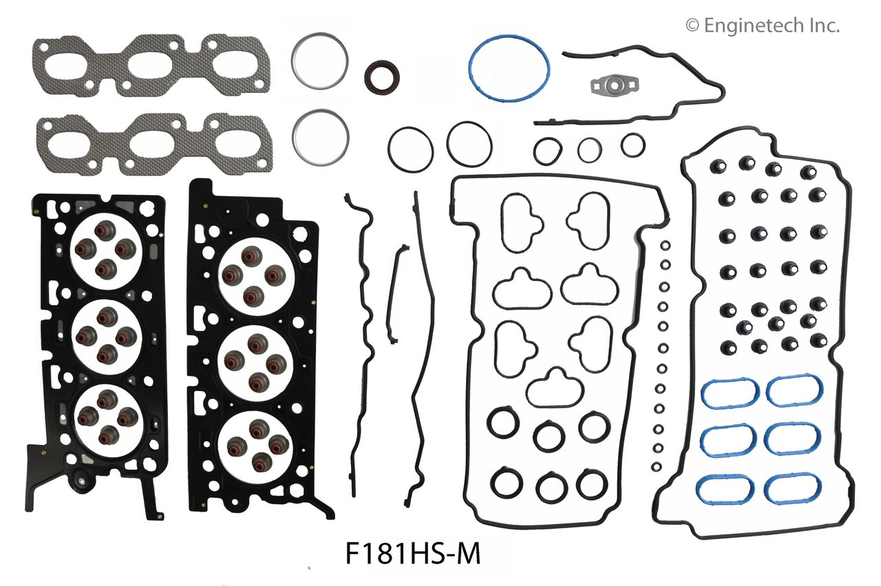 2007 Mercury Montego 3.0L Engine Cylinder Head Gasket Set F181HS-M -9