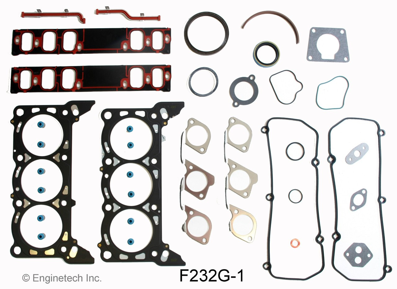 1998 Ford Mustang 3.8L Engine Gasket Set F232G-1 -4