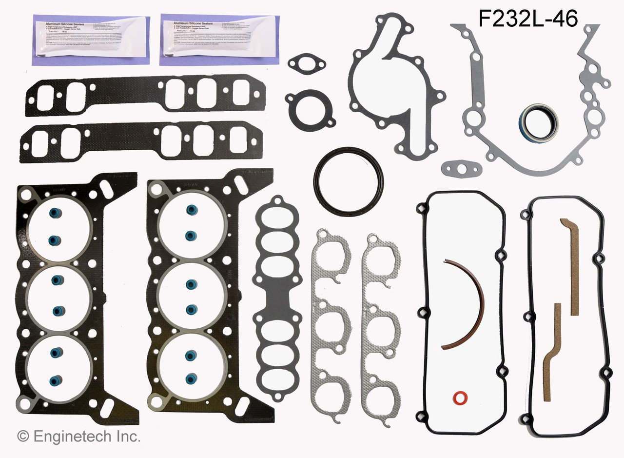 1995 Mercury Sable 3.8L Engine Gasket Set F232L-46 -12