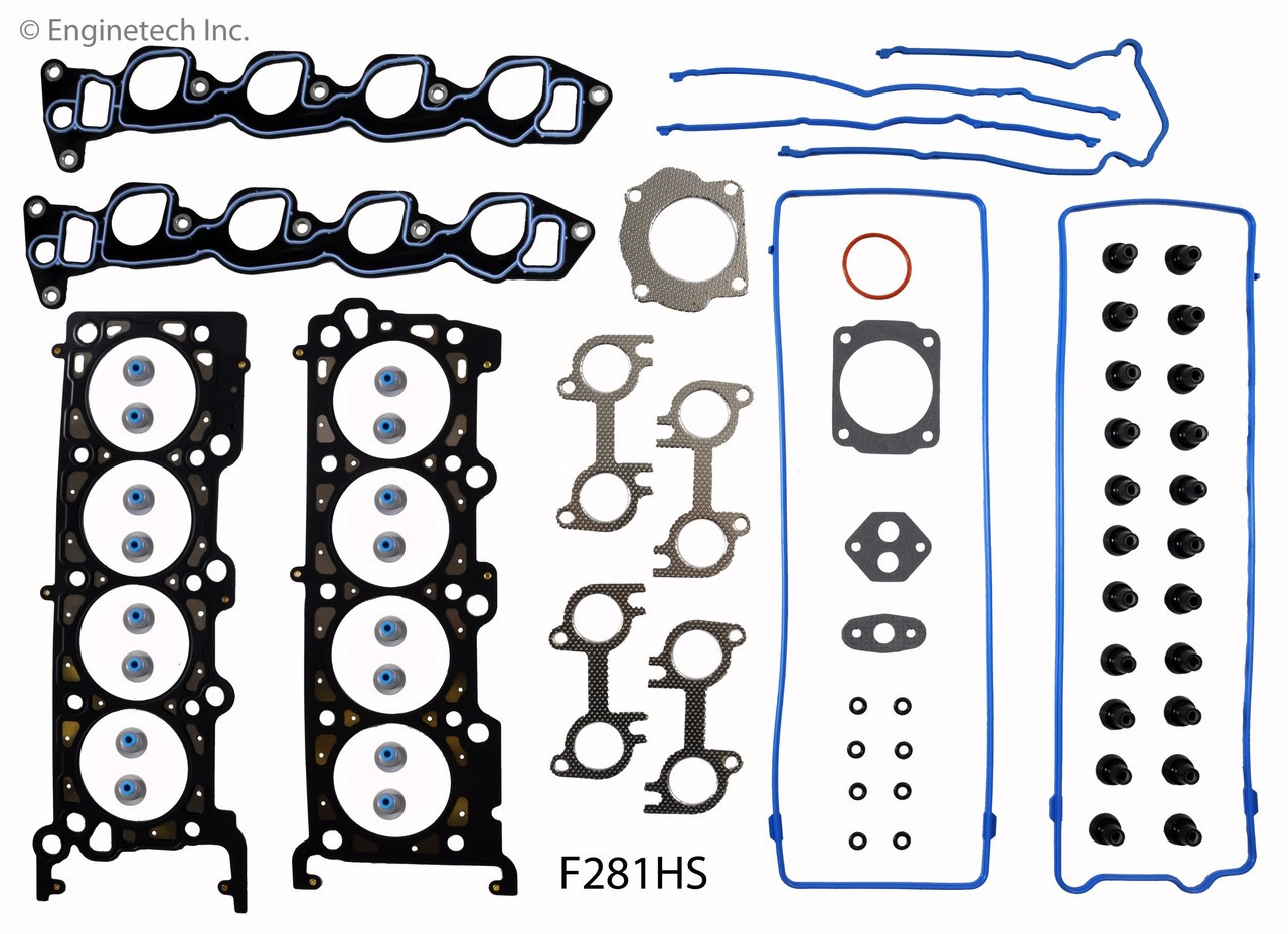 1991 Lincoln Town Car 4.6L Engine Cylinder Head Gasket Set F281HS -1