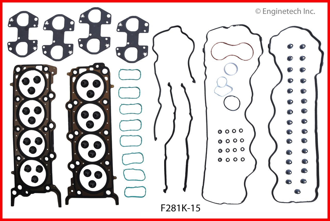 2008 Ford Mustang 4.6L Engine Gasket Set F281K-15 -2