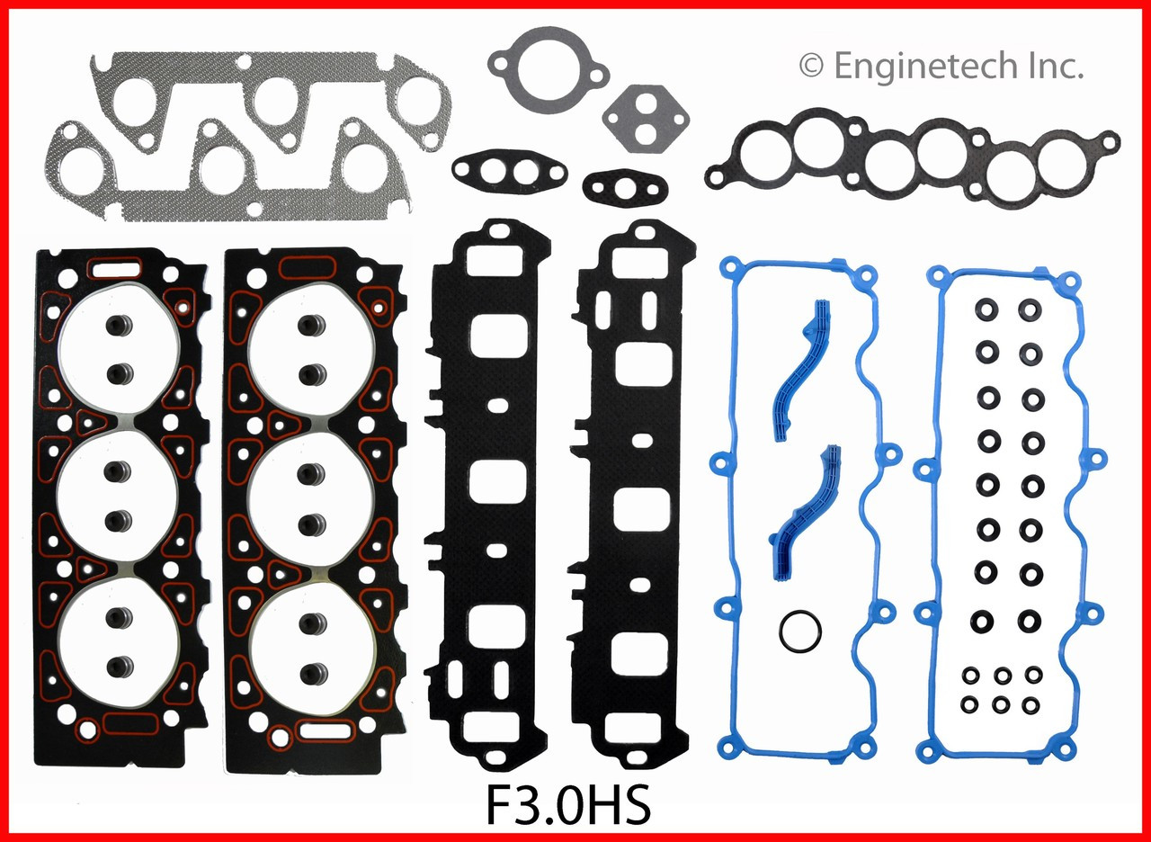 1996 Mazda B3000 3.0L Engine Cylinder Head Gasket Set F3.0HS -15