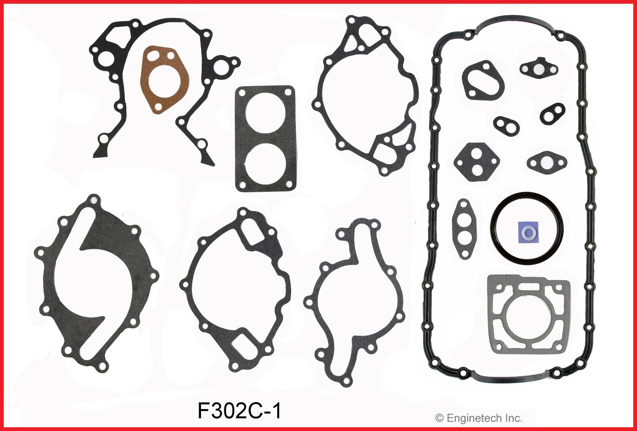 1989 Ford Country Squire 5.0L Engine Gasket Set F302C-1 -21