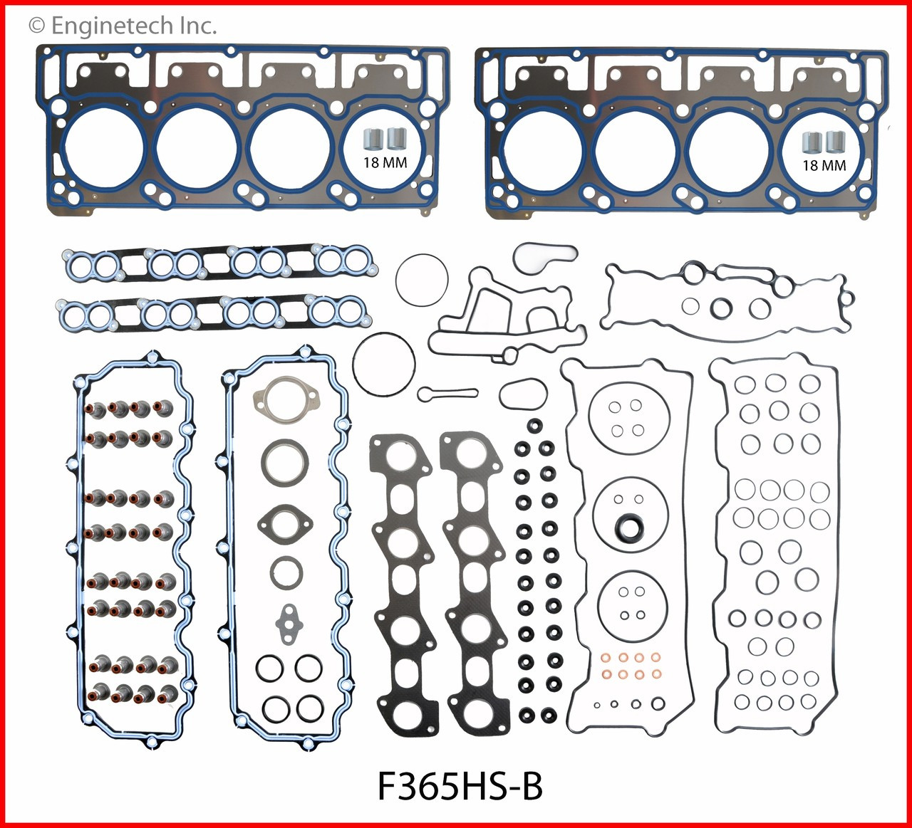 2004 Ford E-350 Club Wagon 6.0L Engine Cylinder Head Gasket Set F365HS-B -4