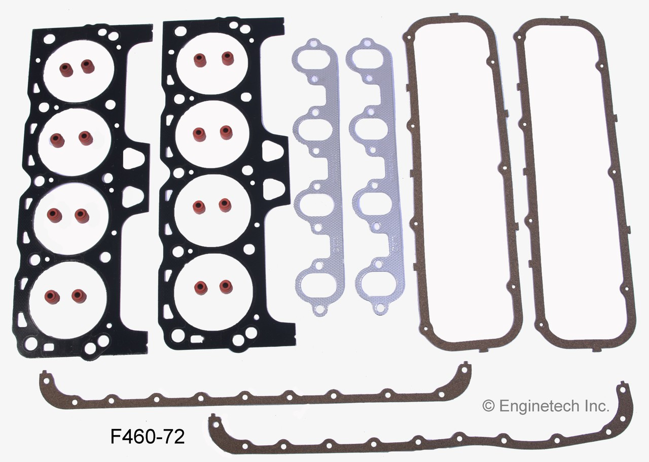 1985 Ford E-350 Econoline Club Wagon 7.5L Engine Gasket Set F460-72 -287