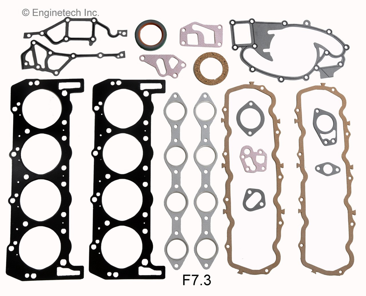 1989 Ford F-250 7.3L Engine Gasket Set F7.3 -9