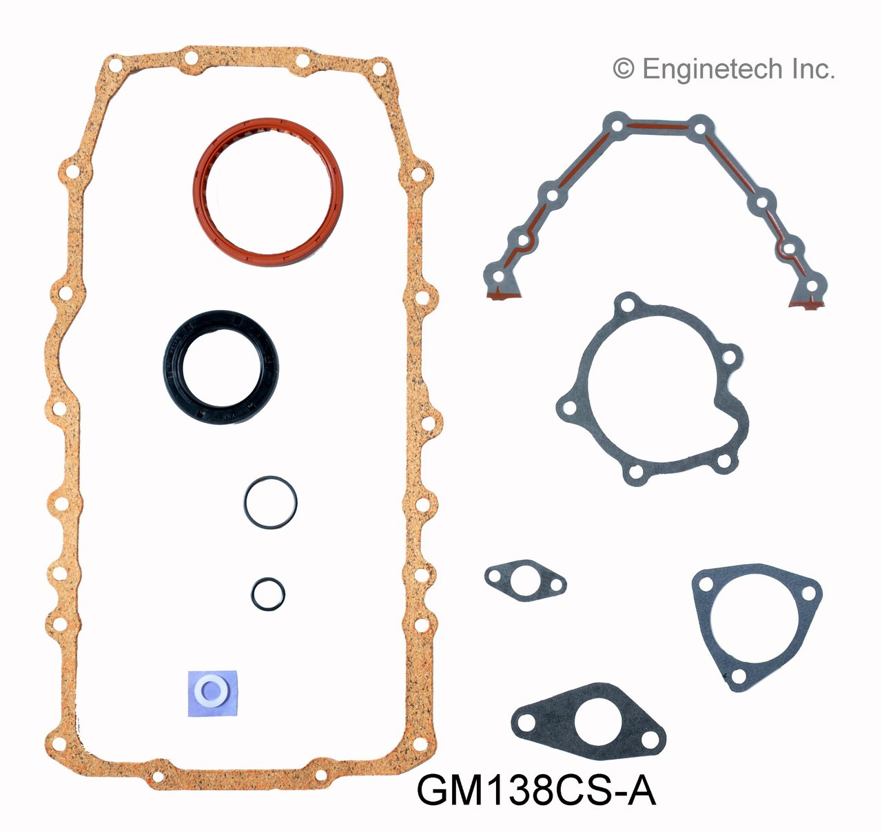 1991 Oldsmobile Cutlass Calais 2.3L Engine Lower Gasket Set GM138CS-A -16