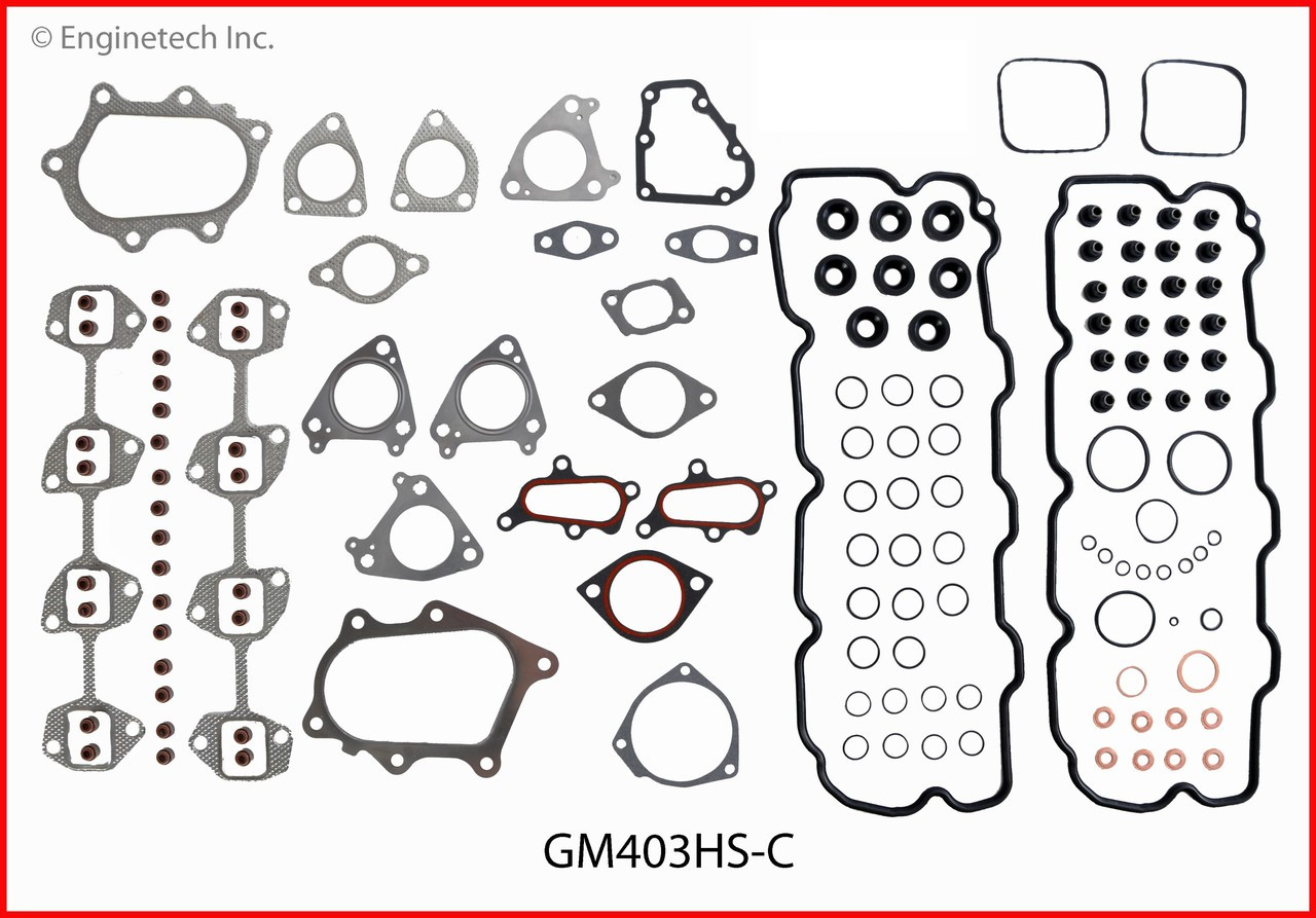 2003 Chevrolet Silverado 2500 HD 6.6L Engine Cylinder Head Gasket Set GM403HS-C -14