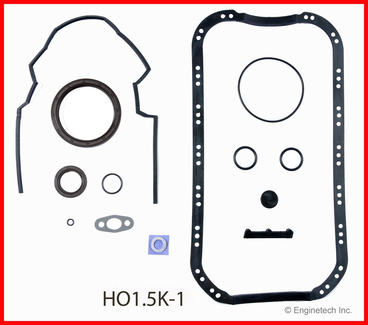 1989 Honda Civic 1.6L Engine Gasket Set HO1.5K-1 -8