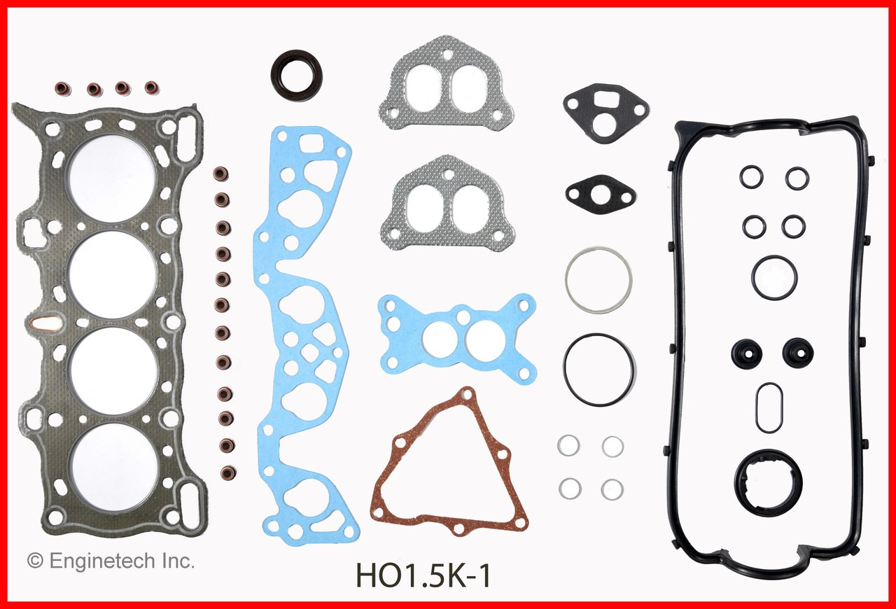 1993 Honda Civic 1.5L Engine Gasket Set HO1.5K-1 -26