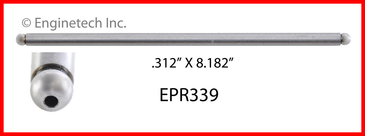 1986 Ford E-350 Econoline Club Wagon 5.8L Engine Push Rod EPR339 -177