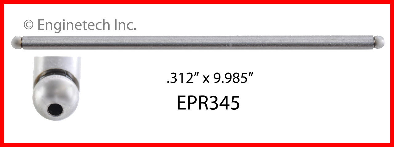 1985 Dodge W100 3.7L Engine Push Rod EPR345 -64