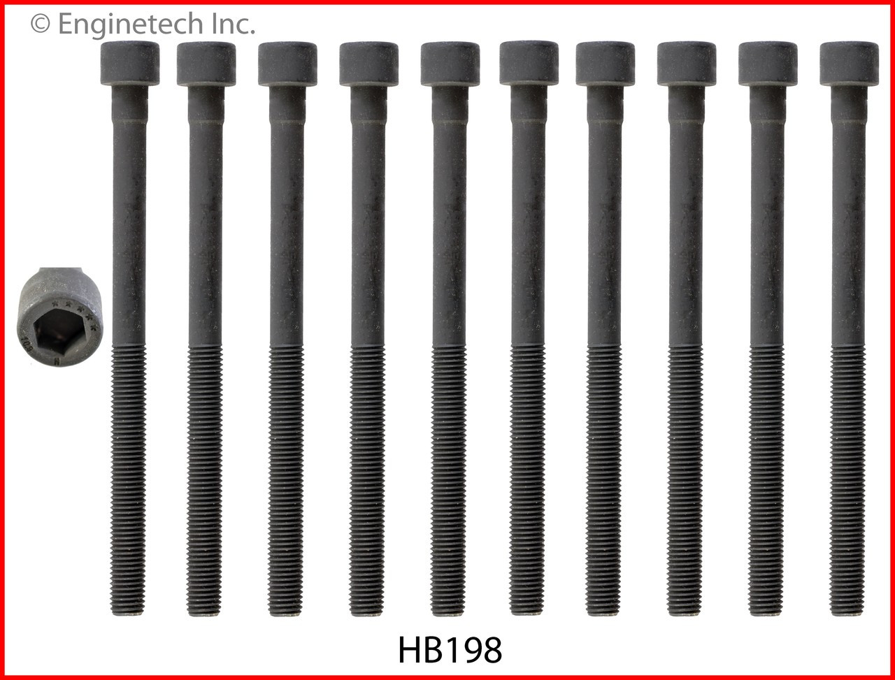 Cylinder Head Bolt Set - 1996 Infiniti G20 2.0L (HB198.B14)