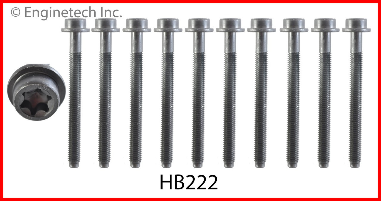 Cylinder Head Bolt Set - 2000 Ford Focus 2.0L (HB222.C21)