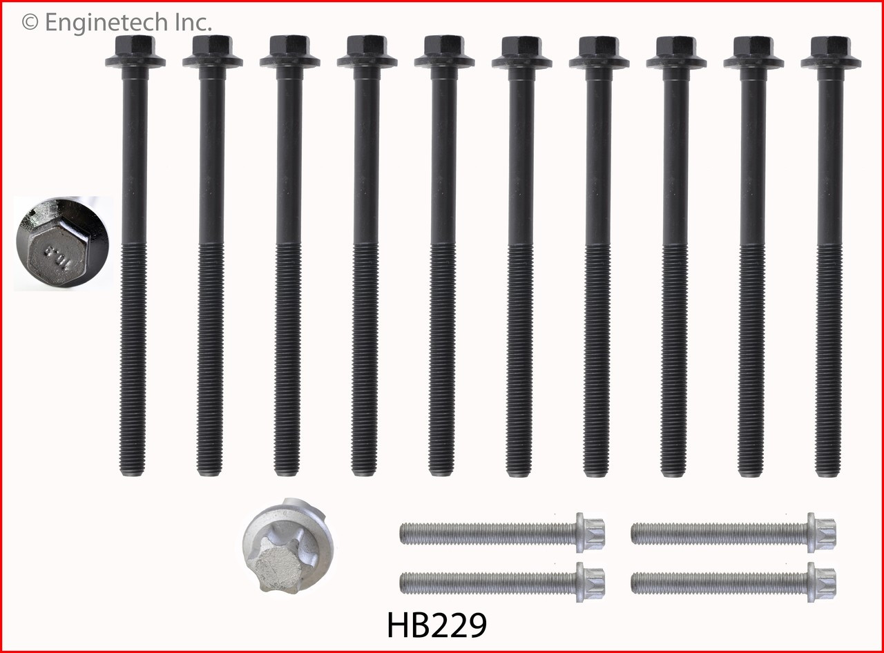 Cylinder Head Bolt Set - 2011 Chevrolet Malibu 2.4L (HB229.K102)