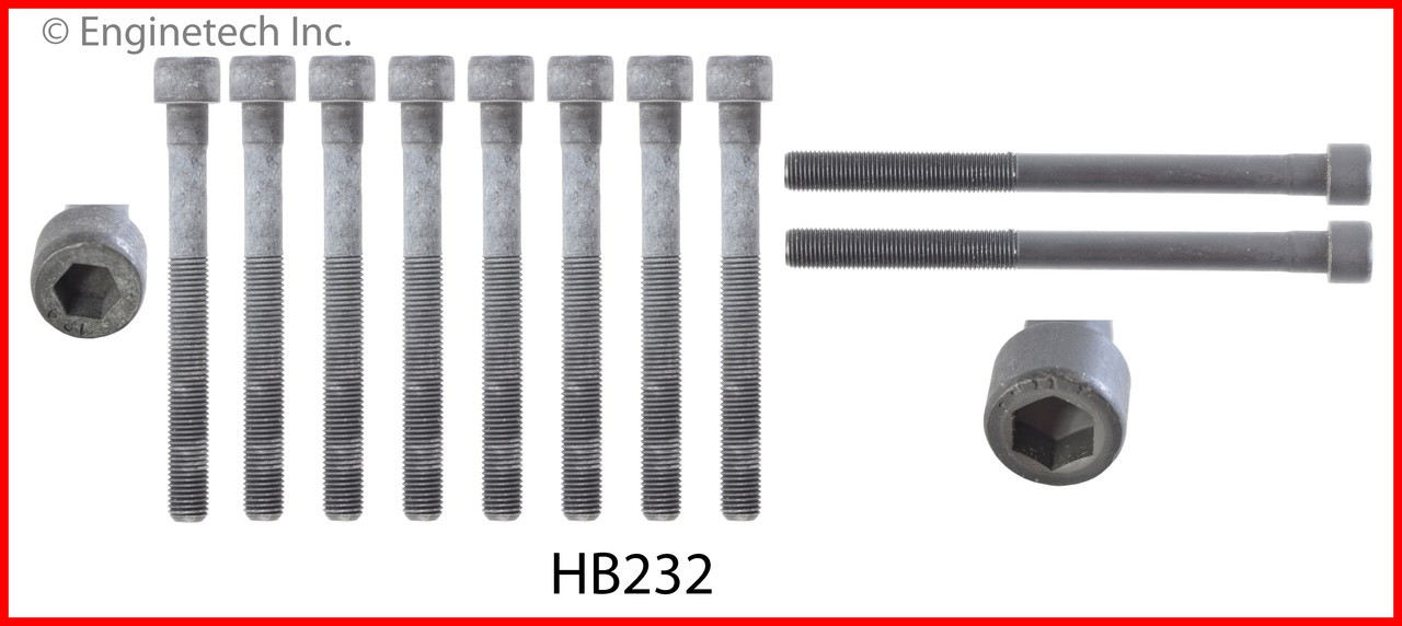 Cylinder Head Bolt Set - 2011 Hyundai Elantra 2.0L (HB232.F55)