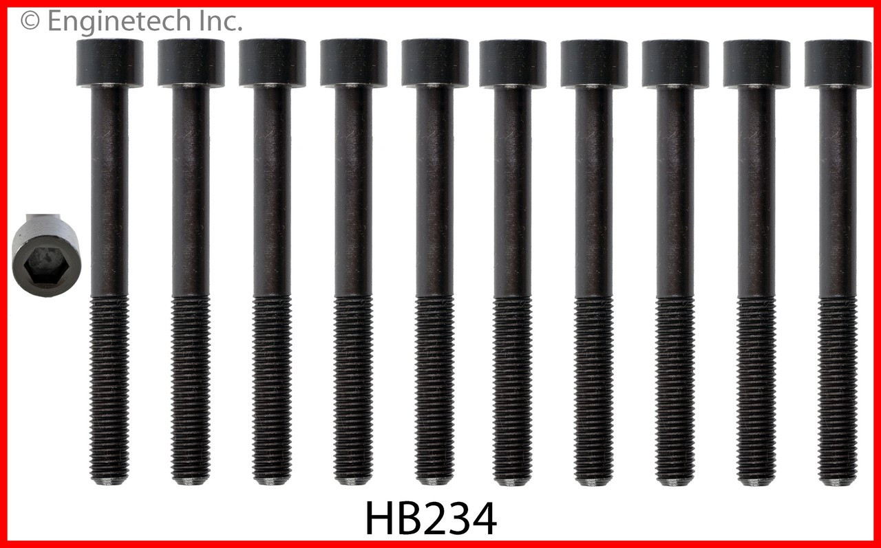 Cylinder Head Bolt Set - 2001 Mazda Protege 2.0L (HB234.A7)