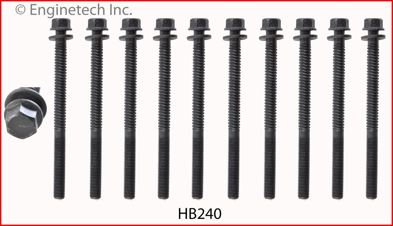 Cylinder Head Bolt Set - 1989 Honda CRX 1.5L (HB240.A6)