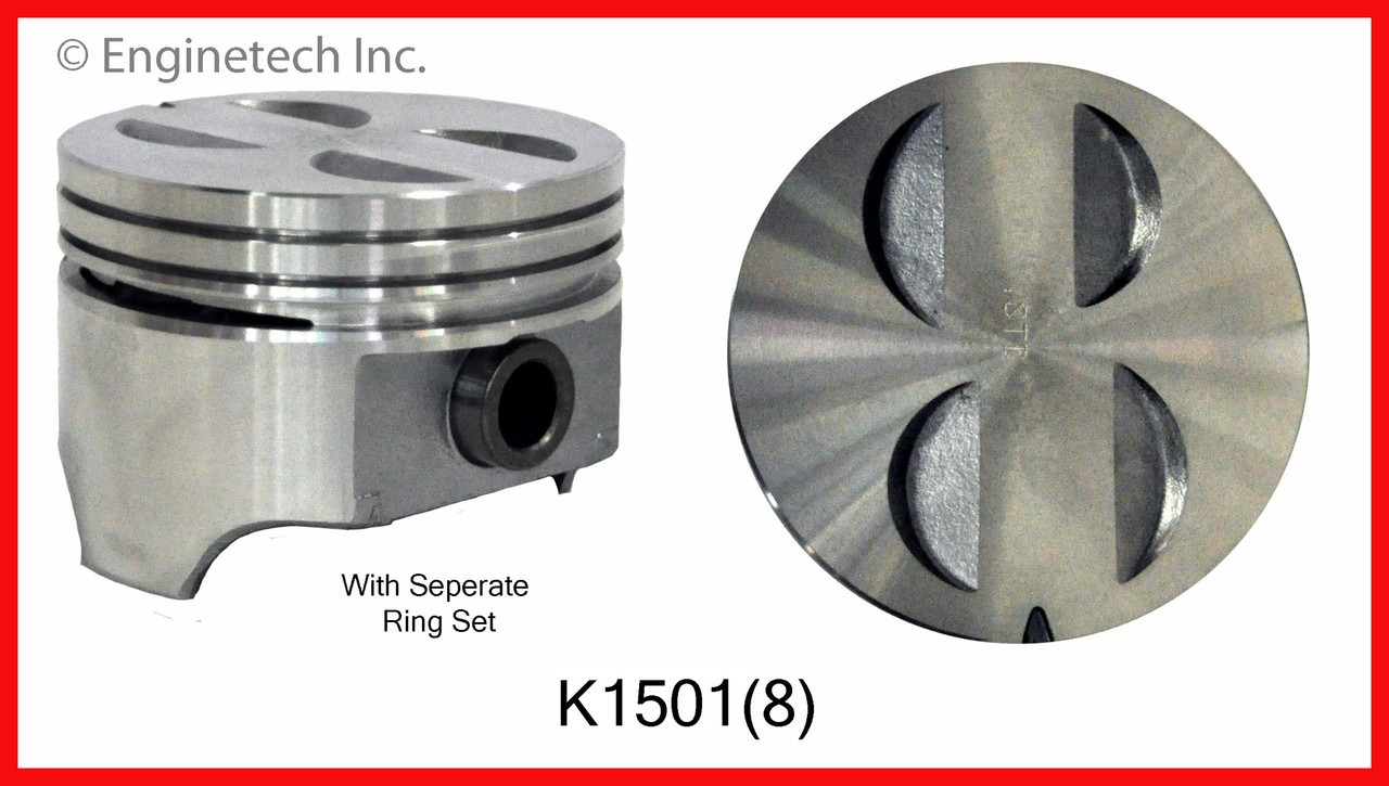 Piston and Ring Kit - 1985 Ford E-250 Econoline 5.0L (K1501(8).L3120)